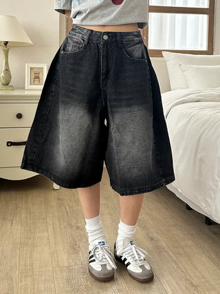 Tika Casual Denim Pocket Bermuda Shorts