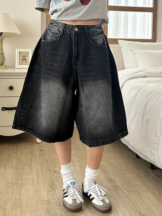 Tika Casual Denim Pocket Bermuda Shorts