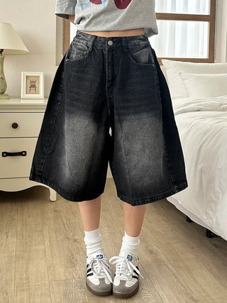Tika Casual Denim Pocket Bermuda Shorts