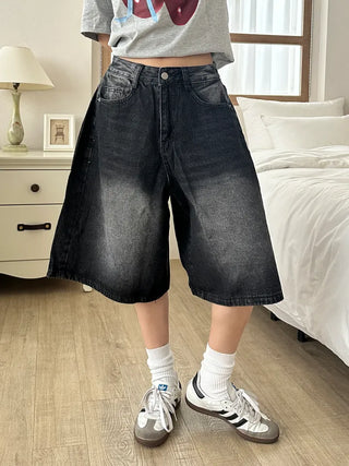 Tika Casual Denim Pocket Bermuda Shorts