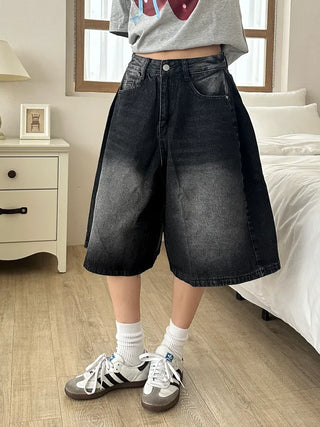Tika Casual Denim Pocket Bermuda Shorts