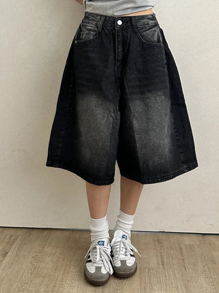 Tika Casual Denim Pocket Bermuda Shorts