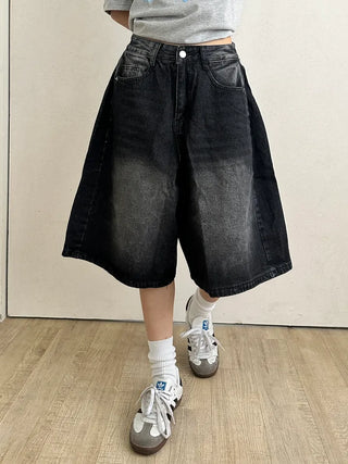 Tika Casual Denim Pocket Bermuda Shorts