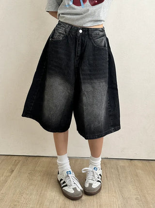 Tika Casual Denim Pocket Bermuda Shorts