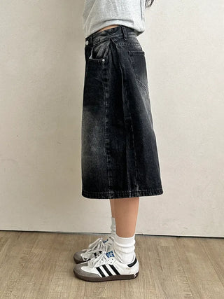 Tika Casual Denim Pocket Bermuda Shorts