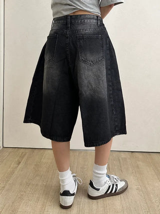 Tika Casual Denim Pocket Bermuda Shorts
