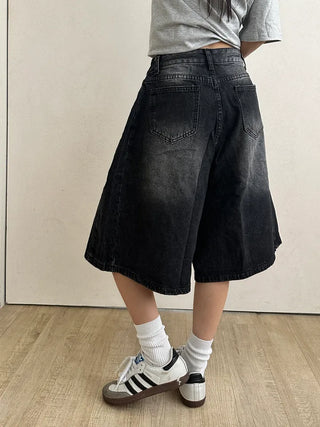 Tika Casual Denim Pocket Bermuda Shorts
