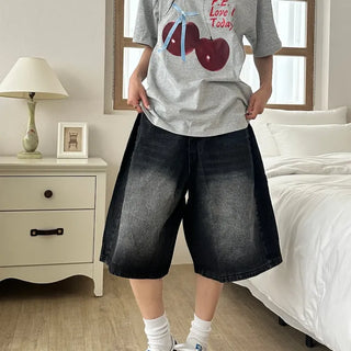 Tika Casual Denim Pocket Bermuda Shorts