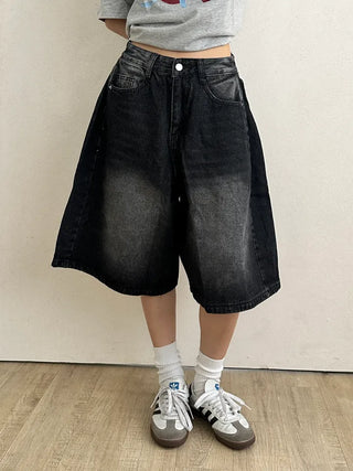 Tika Casual Denim Pocket Bermuda Shorts