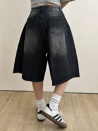 Tika Casual Denim Pocket Bermuda Shorts