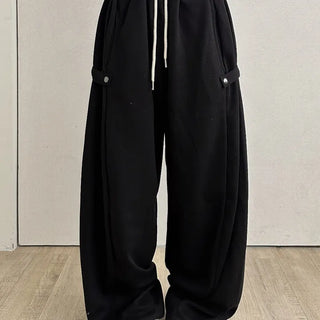 Nouveau Minimal Plain Loose Fit Long Pants