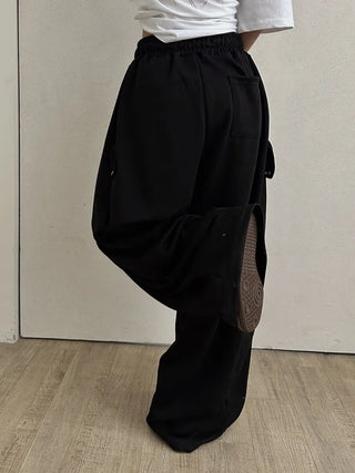 Nouveau Minimal Plain Loose Fit Long Pants