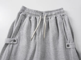 Nouveau Minimal Plain Loose Fit Long Pants