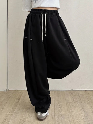 Nouveau Minimal Plain Loose Fit Long Pants