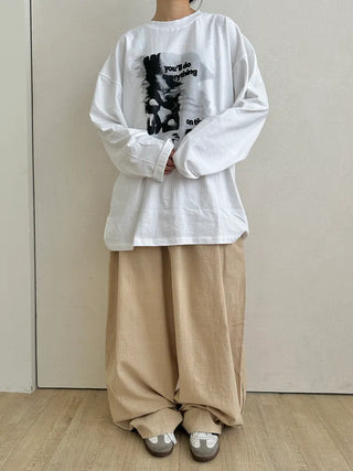 UL Hip Mood Cotton Round Neck Long Sleeve T-shirt