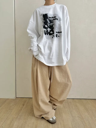 UL Hip Mood Cotton Round Neck Long Sleeve T-shirt