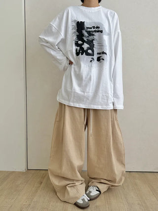 UL Hip Mood Cotton Round Neck Long Sleeve T-shirt