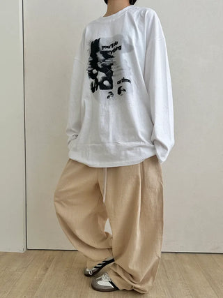 UL Hip Mood Cotton Round Neck Long Sleeve T-shirt