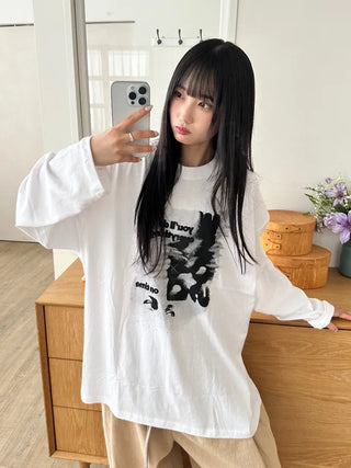 UL Hip Mood Cotton Round Neck Long Sleeve T-shirt