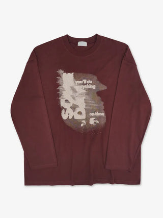 UL Hip Mood Cotton Round Neck Long Sleeve T-shirt