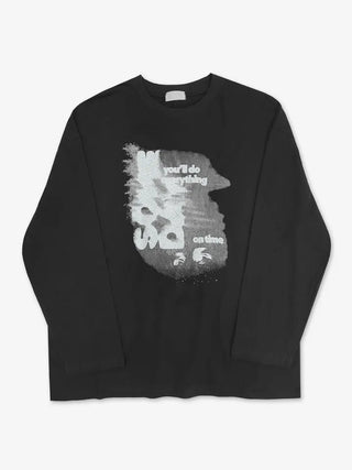 UL Hip Mood Cotton Round Neck Long Sleeve T-shirt