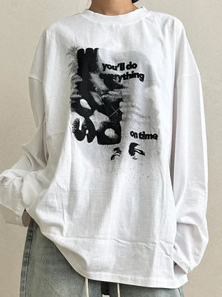 UL Hip Mood Cotton Round Neck Long Sleeve T-shirt