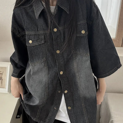 Perrin Comfort Unisex Plain Denim Shirt