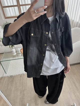 Perrin Comfort Unisex Plain Denim Shirt