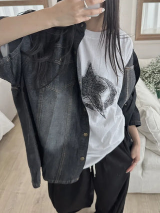 Perrin Comfort Unisex Plain Denim Shirt