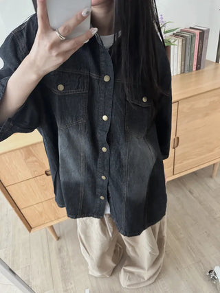 Perrin Comfort Unisex Plain Denim Shirt