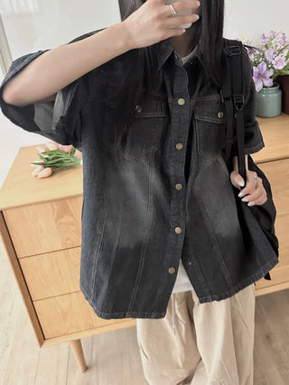 Perrin Comfort Unisex Plain Denim Shirt