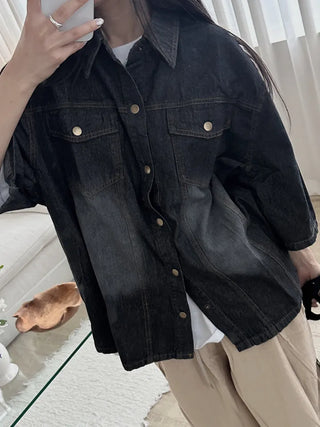 Perrin Comfort Unisex Plain Denim Shirt