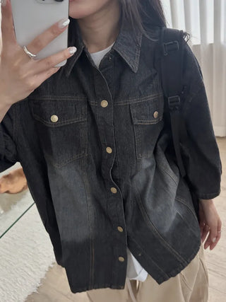 Perrin Comfort Unisex Plain Denim Shirt