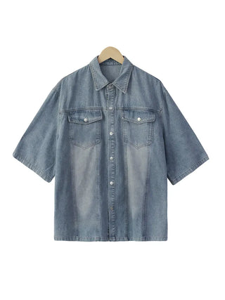 Perrin Comfort Unisex Plain Denim Shirt