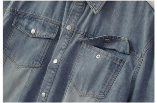 Perrin Comfort Unisex Plain Denim Shirt
