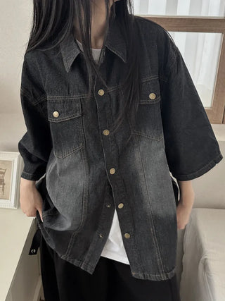 Perrin Comfort Unisex Plain Denim Shirt