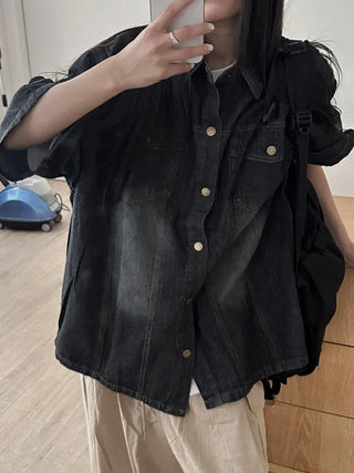Perrin Comfort Unisex Plain Denim Shirt
