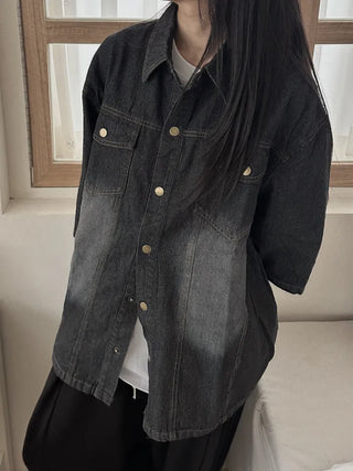 Perrin Comfort Unisex Plain Denim Shirt