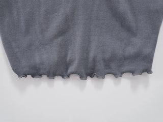 Simple Trendy Shirred Lace Sleeveless