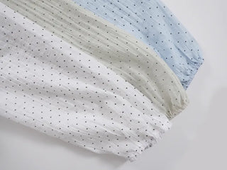 Dot Frill Hooded Windbreaker