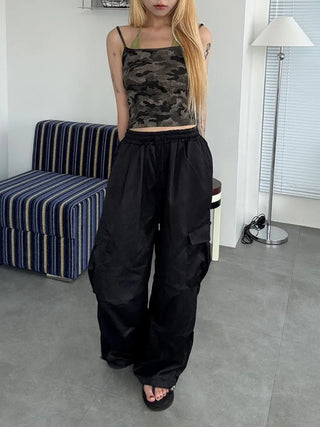 Military layered sleeveless halterneck top