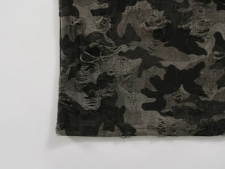 Y2K off-shoulder camouflage t-shirt
