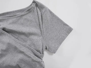 Pure Layered Plain Boat Neck T-shirt