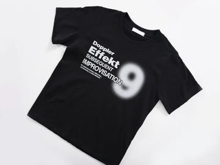 Natural Number Nine Round Neck Short Sleeve T-shirt