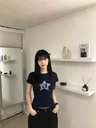Kitsch Forte A-Star Crop Short Sleeve T-shirt