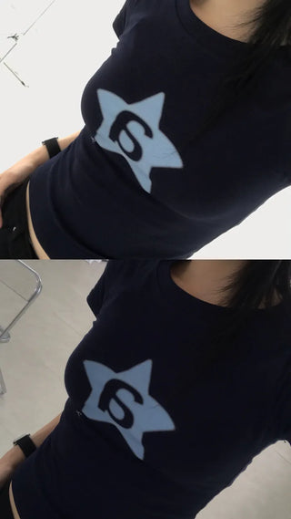 Kitsch Forte A-Star Crop Short Sleeve T-shirt