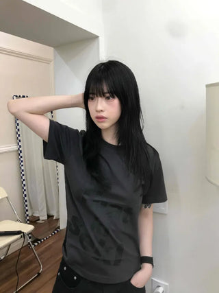 Kiseki Lettering Semi-Crop Top