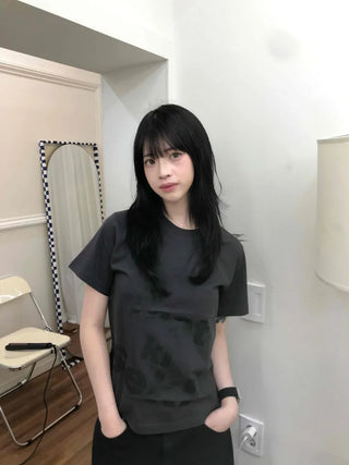 Kiseki Lettering Semi-Crop Top