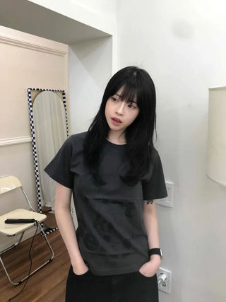 Kiseki Lettering Semi-Crop Top