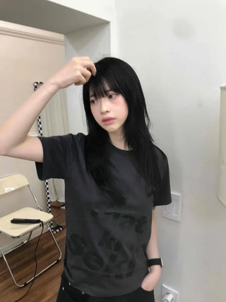 Kiseki Lettering Semi-Crop Top